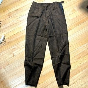 Jones New York pleated tweed wide leg pant p10